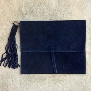 Mer Sea & Co Suede Envelope Clutch EUC